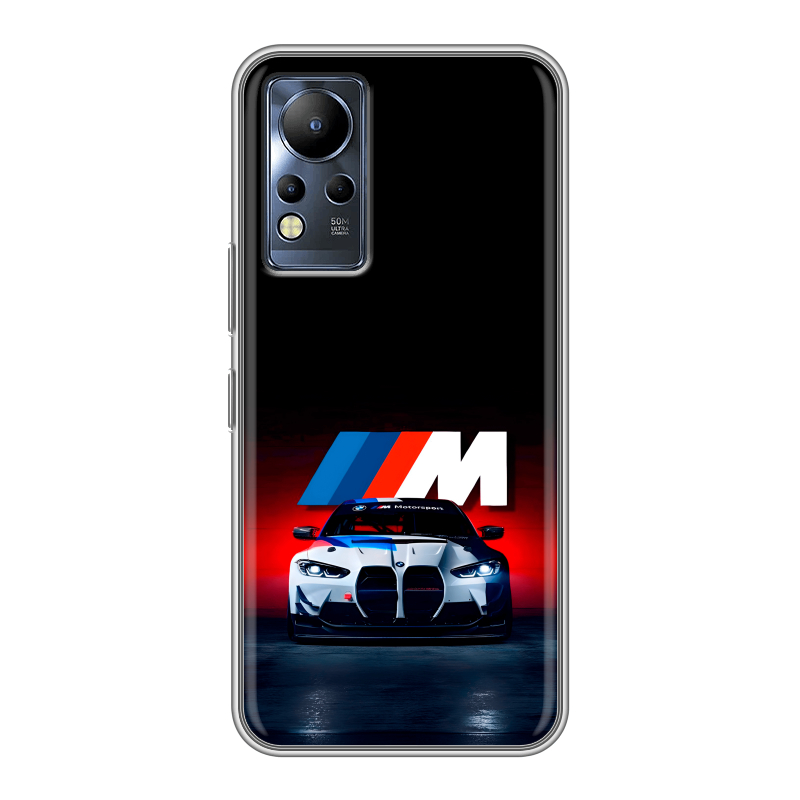 Силиконовый чехол на Infinix Note 12 с принтом БМВ BMW Силиконовый чехол на Infinix Note 12 с принтом БМВ BMW