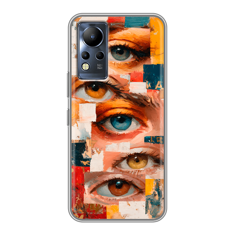 Силиконовый противоударный чехол на Infinix Note 12 с принтом Модный принт Силиконовый противоударный чехол на Infinix Note 12 с принтом Модный принт