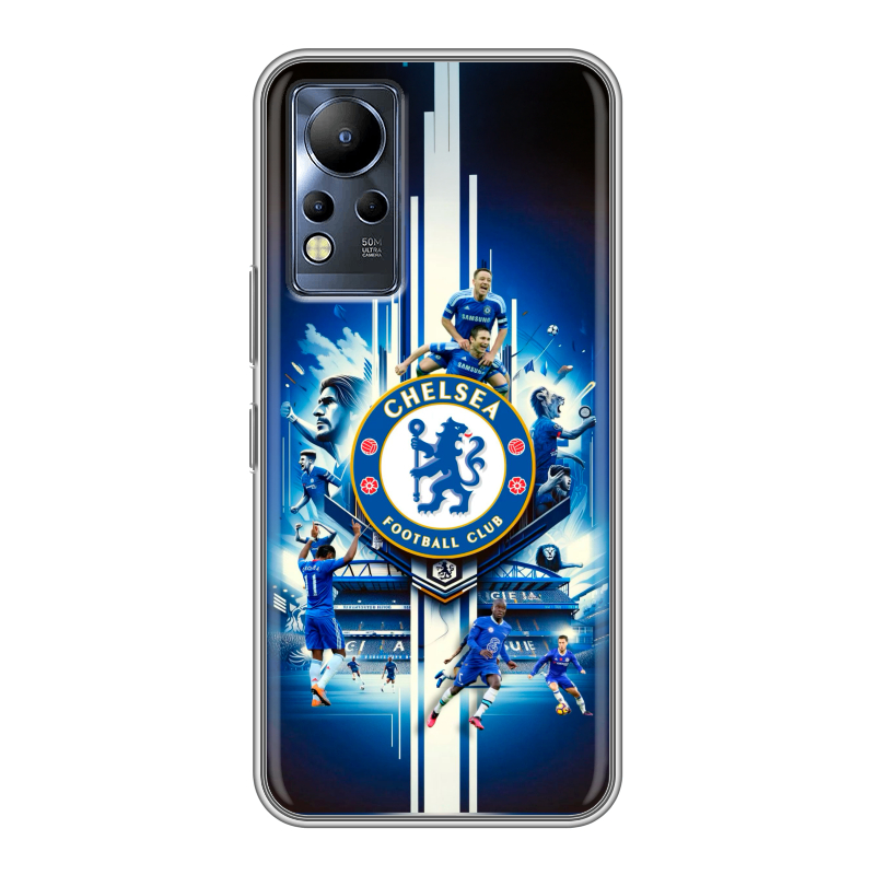 Силиконовый чехол на Infinix Note 12 с принтом Chelsea Челси Силиконовый чехол на Infinix Note 12 с принтом Chelsea Челси