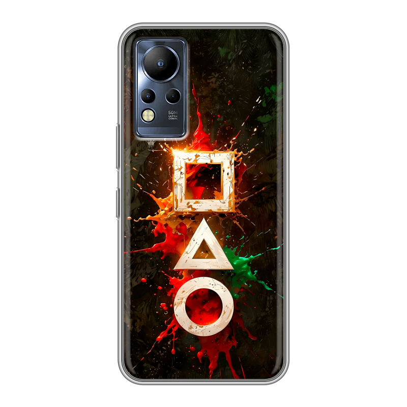 Силиконовый противоударный чехол на Infinix Note 12 с принтом Squid Game Игра кальмара Силиконовый противоударный чехол на Infinix Note 12 с принтом Squid Game Игра кальмара