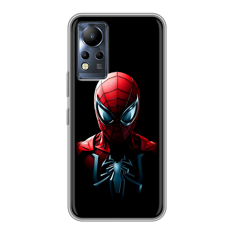 Силиконовый противоударный чехол на Infinix Note 12 с принтом Spiderman Человек паук Силиконовый противоударный чехол на Infinix Note 12 с принтом Spiderman Человек паук