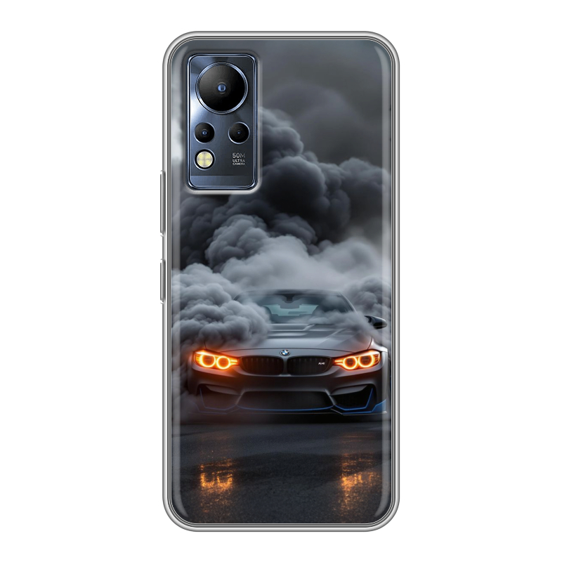 Силиконовый противоударный чехол на Infinix Note 12 с принтом BMW БМВ Силиконовый противоударный чехол на Infinix Note 12 с принтом BMW БМВ