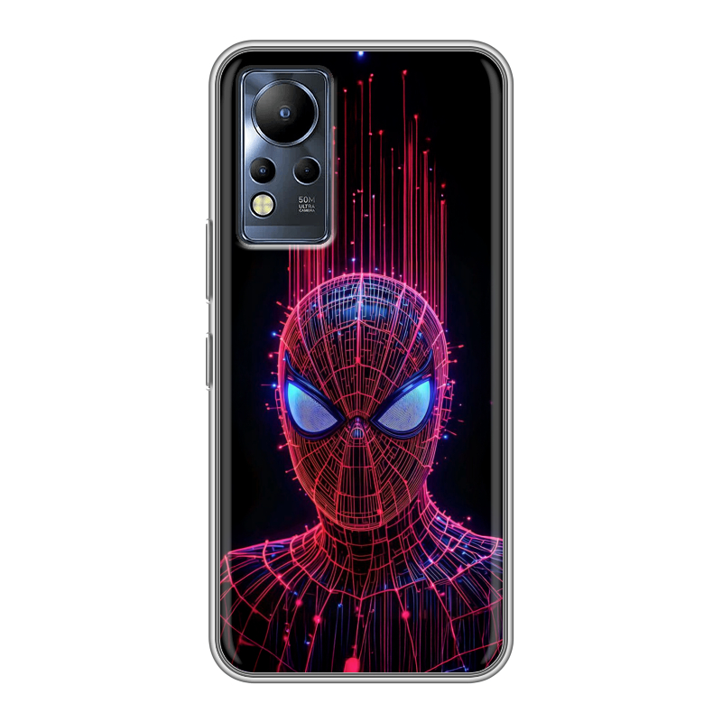 Силиконовый чехол на Infinix Note 12 с принтом Spiderman Человек паук Силиконовый чехол на Infinix Note 12 с принтом Spiderman Человек паук