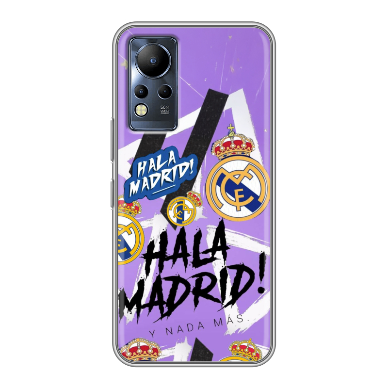 Силиконовый противоударный чехол на Infinix Note 12 с принтом Real Madrid Реал Мадрид Силиконовый противоударный чехол на Infinix Note 12 с принтом Real Madrid Реал Мадрид