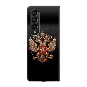 Пластиковый чехол на Samsung Galaxy Z Fold 4 с принтом Герб России