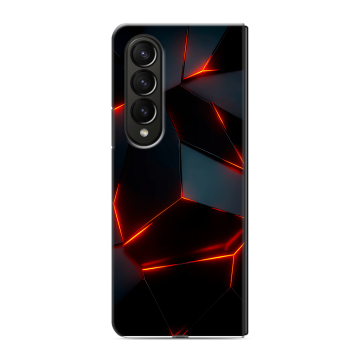 Пластиковый чехол на Samsung Galaxy Z Fold 4 с принтом Яркие абстракции