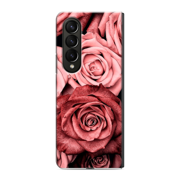 Пластиковый чехол на Samsung Galaxy Z Fold 4 с принтом Цветы розы