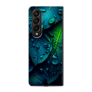 Пластиковый чехол на Samsung Galaxy Z Fold 4 с принтом Листья