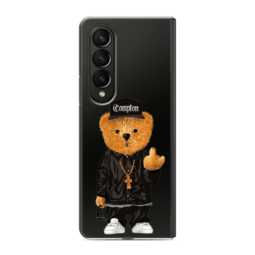 Пластиковый чехол на Samsung Galaxy Z Fold 4 с принтом Мишка Пластиковый чехол на Samsung Galaxy Z Fold 4 с принтом Мишка