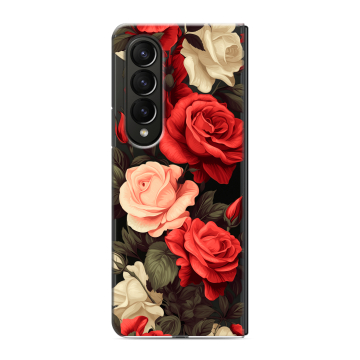 Пластиковый чехол на Samsung Galaxy Z Fold 4 с принтом Розы Пластиковый чехол на Samsung Galaxy Z Fold 4 с принтом Розы