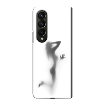 Пластиковый чехол на Samsung Galaxy Z Fold 4 с принтом Силуэт