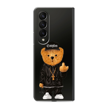 Пластиковый чехол на Samsung Galaxy Z Fold 4 с принтом Плюшевый медведь Пластиковый чехол на Samsung Galaxy Z Fold 4 с принтом Плюшевый медведь