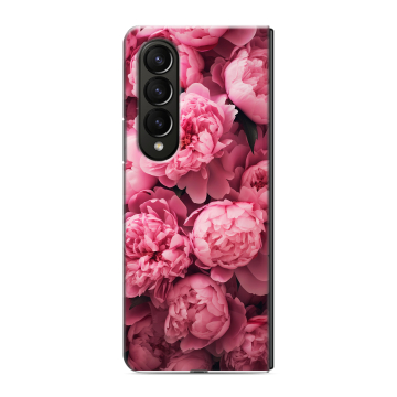 Пластиковый чехол на Samsung Galaxy Z Fold 4 с принтом цветы пионы Пластиковый чехол на Samsung Galaxy Z Fold 4 с принтом цветы пионы
