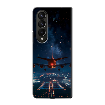 Пластиковый чехол на Samsung Galaxy Z Fold 4 с принтом самолет Пластиковый чехол на Samsung Galaxy Z Fold 4 с принтом самолет