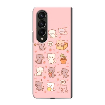 Пластиковый чехол на Samsung Galaxy Z Fold 4 с принтом Hello Kitty Хелоу Кити Пластиковый чехол на Samsung Galaxy Z Fold 4 с принтом Hello Kitty Хелоу Кити