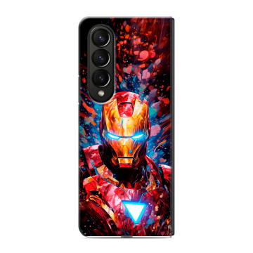 Пластиковый чехол на Samsung Galaxy Z Fold 4 с принтом Железный человек Ironman Пластиковый чехол на Samsung Galaxy Z Fold 4 с принтом Железный человек Ironman