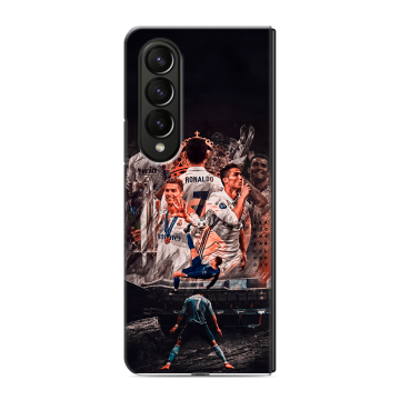 Пластиковый чехол на Samsung Galaxy Z Fold 4 с принтом Реал Роналдо Real Ronaldo