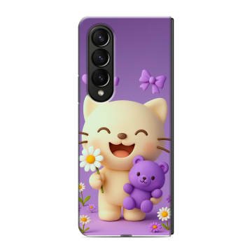 Пластиковый чехол на Samsung Galaxy Z Fold 4 с принтом для девочек Пластиковый чехол на Samsung Galaxy Z Fold 4 с принтом для девочек