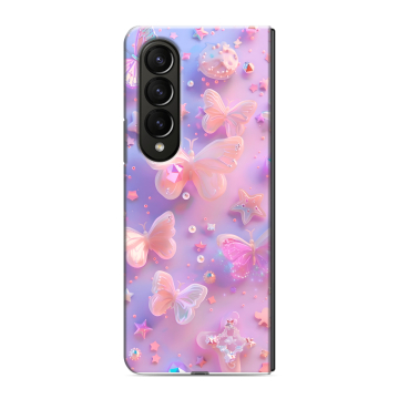 Пластиковый чехол на Samsung Galaxy Z Fold 4 с принтом Бабочки