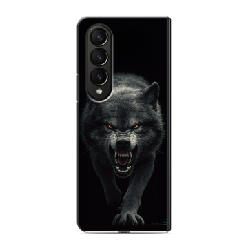 Пластиковый чехол на Samsung Galaxy Z Fold 4 с принтом Волк Пластиковый чехол на Samsung Galaxy Z Fold 4 с принтом Волк