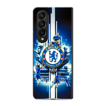 Пластиковый чехол на Samsung Galaxy Z Fold 4 с принтом Chelsea Челси Пластиковый чехол на Samsung Galaxy Z Fold 4 с принтом Chelsea Челси