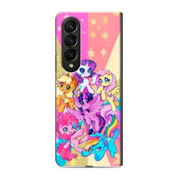 Пластиковый чехол на Samsung Galaxy Z Fold 4 с принтом My little pony Дружба чудо Пластиковый чехол на Samsung Galaxy Z Fold 4 с принтом My little pony Дружба чудо