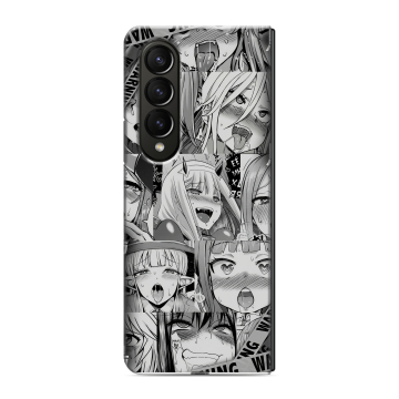 Пластиковый чехол на Samsung Galaxy Z Fold 4 с принтом Ahegao Ахегао Аниме Пластиковый чехол на Samsung Galaxy Z Fold 4 с принтом Ahegao Ахегао Аниме