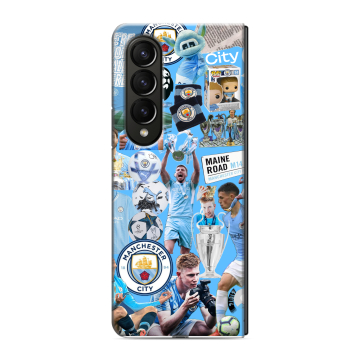 Пластиковый чехол на Samsung Galaxy Z Fold 4 с принтом Man City Манчестер Сити Пластиковый чехол на Samsung Galaxy Z Fold 4 с принтом Man City Манчестер Сити