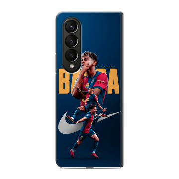 Пластиковый чехол на Samsung Galaxy Z Fold 4 с принтом Барселона Barca Yamal Пластиковый чехол на Samsung Galaxy Z Fold 4 с принтом Барселона Barca Yamal
