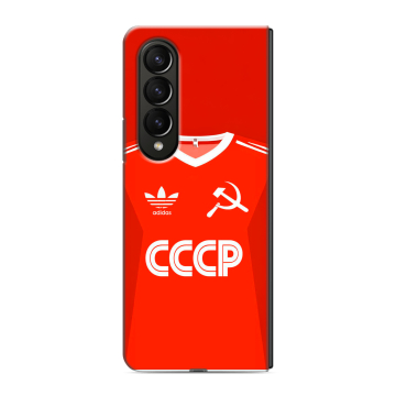 Пластиковый чехол на Samsung Galaxy Z Fold 4 с принтом Флаг Герб СССР Пластиковый чехол на Samsung Galaxy Z Fold 4 с принтом Флаг Герб СССР