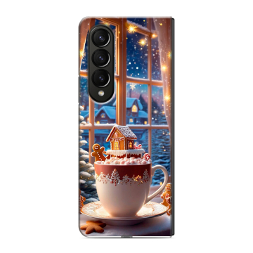 Пластиковый чехол на Samsung Galaxy Z Fold 4 с принтом Новый год Пластиковый чехол на Samsung Galaxy Z Fold 4 с принтом Новый год