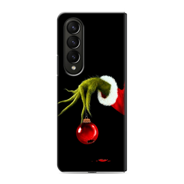 Пластиковый чехол на Samsung Galaxy Z Fold 4 с принтом Новый год Гринч Пластиковый чехол на Samsung Galaxy Z Fold 4 с принтом Новый год Гринч