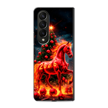 Пластиковый чехол на Samsung Galaxy Z Fold 4 с принтом Новый год Пластиковый чехол на Samsung Galaxy Z Fold 4 с принтом Новый год