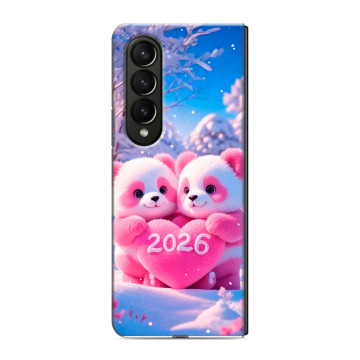 Пластиковый чехол на Samsung Galaxy Z Fold 4 с принтом Новый год Пластиковый чехол на Samsung Galaxy Z Fold 4 с принтом Новый год