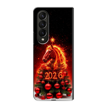Пластиковый чехол на Samsung Galaxy Z Fold 4 с принтом Новый год Пластиковый чехол на Samsung Galaxy Z Fold 4 с принтом Новый год