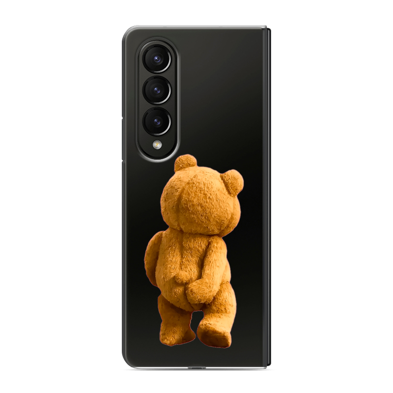 Пластиковый чехол на Samsung Galaxy Z Fold 4 с принтом Медведь Пластиковый чехол на Samsung Galaxy Z Fold 4 с принтом Медведь