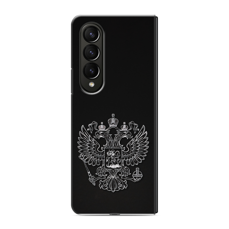 Пластиковый чехол на Samsung Galaxy Z Fold 4 с принтом Герб России Пластиковый чехол на Samsung Galaxy Z Fold 4 с принтом Герб России