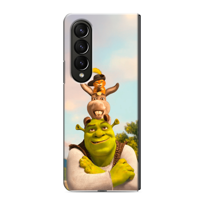 Пластиковый чехол на Samsung Galaxy Z Fold 4 с принтом Шрек Shrek Пластиковый чехол на Samsung Galaxy Z Fold 4 с принтом Шрек Shrek