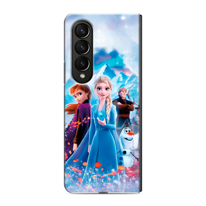 Пластиковый чехол на Samsung Galaxy Z Fold 4 с принтом Холодное сердце Frozen Пластиковый чехол на Samsung Galaxy Z Fold 4 с принтом Холодное сердце Frozen