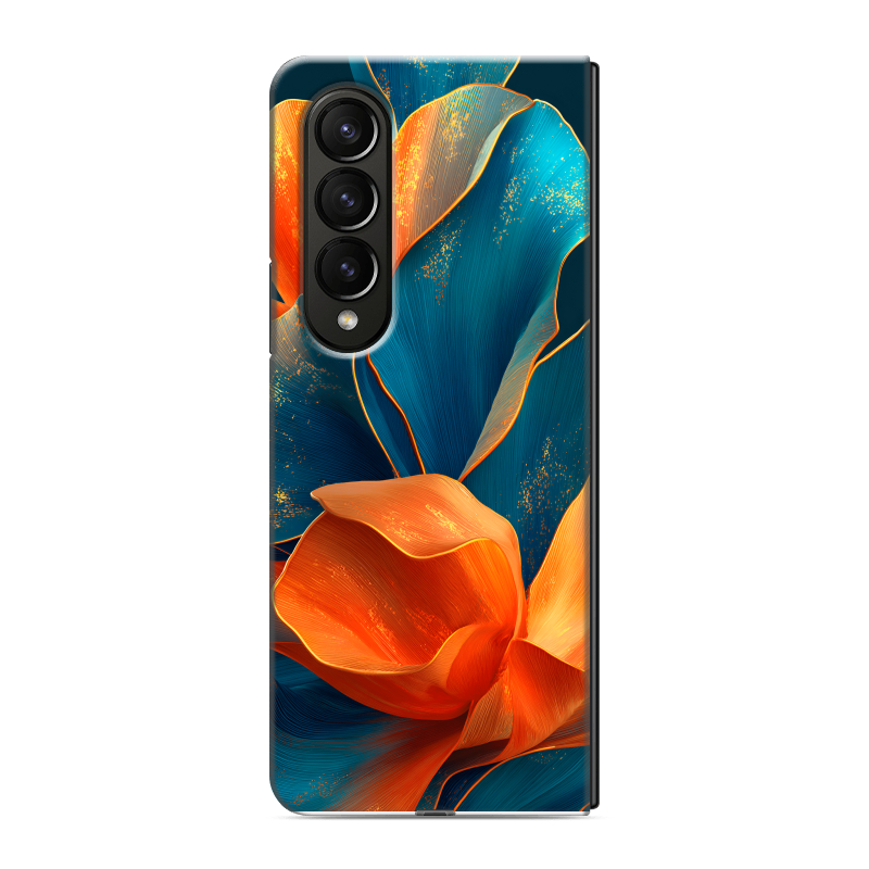 Пластиковый чехол на Samsung Galaxy Z Fold 4 с принтом Цветы Пластиковый чехол на Samsung Galaxy Z Fold 4 с принтом Цветы