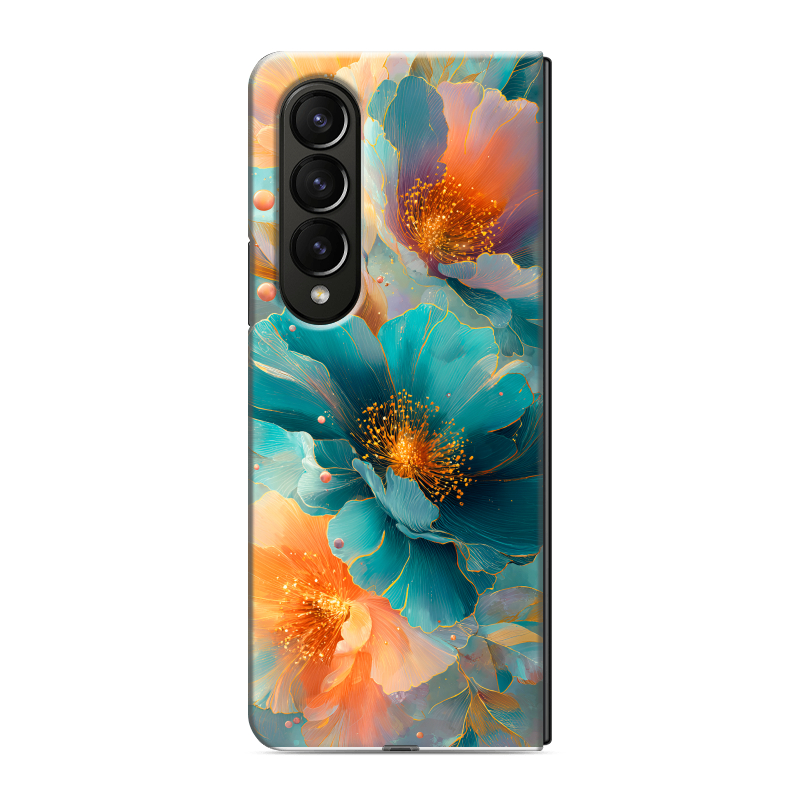 Пластиковый чехол на Samsung Galaxy Z Fold 4 с принтом Цветы Пластиковый чехол на Samsung Galaxy Z Fold 4 с принтом Цветы