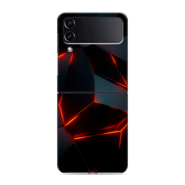 Пластиковый чехол на Samsung Galaxy Z Flip 4 с принтом Яркие абстракции Пластиковый чехол на Samsung Galaxy Z Flip 4 с принтом Яркие абстракции