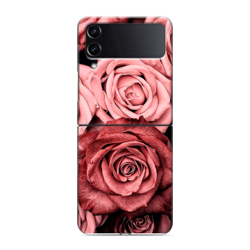 Пластиковый чехол на Samsung Galaxy Z Flip 4 с принтом Цветы розы Пластиковый чехол на Samsung Galaxy Z Flip 4 с принтом Цветы розы