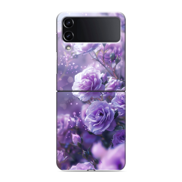 Пластиковый чехол на Samsung Galaxy Z Flip 4 с принтом Розы цветы Пластиковый чехол на Samsung Galaxy Z Flip 4 с принтом Розы цветы