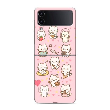 Пластиковый чехол на Samsung Galaxy Z Flip 4 с принтом Hello Kitty Хелоу Кити Пластиковый чехол на Samsung Galaxy Z Flip 4 с принтом Hello Kitty Хелоу Кити