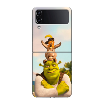 Пластиковый чехол на Samsung Galaxy Z Flip 4 с принтом Шрек Shrek