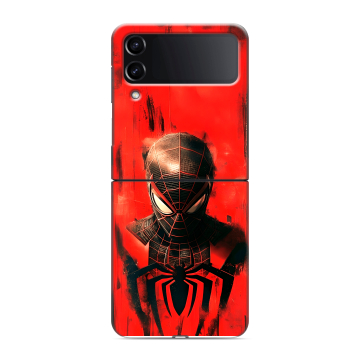 Пластиковый чехол на Samsung Galaxy Z Flip 4 с принтом человек паук spiderman Пластиковый чехол на Samsung Galaxy Z Flip 4 с принтом человек паук spiderman