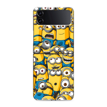 Пластиковый чехол на Samsung Galaxy Z Flip 4 с принтом Миньоны Пластиковый чехол на Samsung Galaxy Z Flip 4 с принтом Миньоны