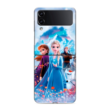 Пластиковый чехол на Samsung Galaxy Z Flip 4 с принтом Холодное сердце Frozen Пластиковый чехол на Samsung Galaxy Z Flip 4 с принтом Холодное сердце Frozen