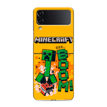 Пластиковый чехол на Samsung Galaxy Z Flip 4 с принтом Майнкрафт Minecraft Пластиковый чехол на Samsung Galaxy Z Flip 4 с принтом Майнкрафт Minecraft